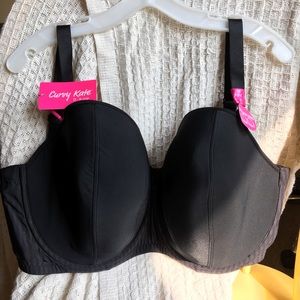 Black Curvy Kate Strapless Bra